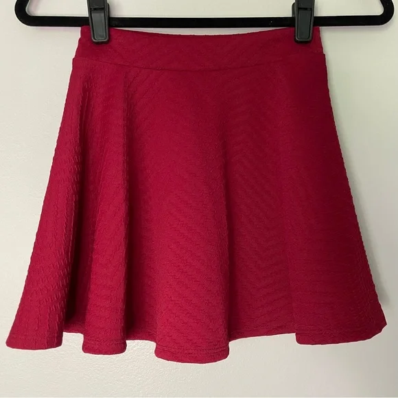 Windsor Skirts Windsor Dark Red Skater Skirt Poshmark